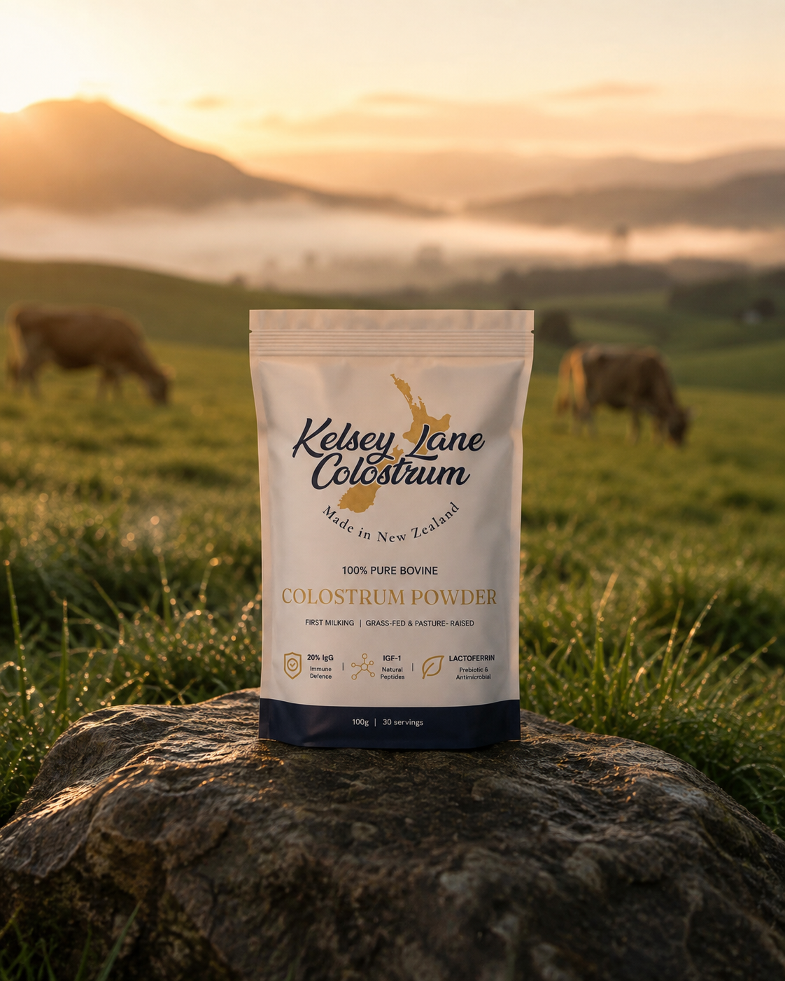 Kelsey Lane Premium Bovine Colostrum | 100% Grass-Fed First Milking Colostrum Powder