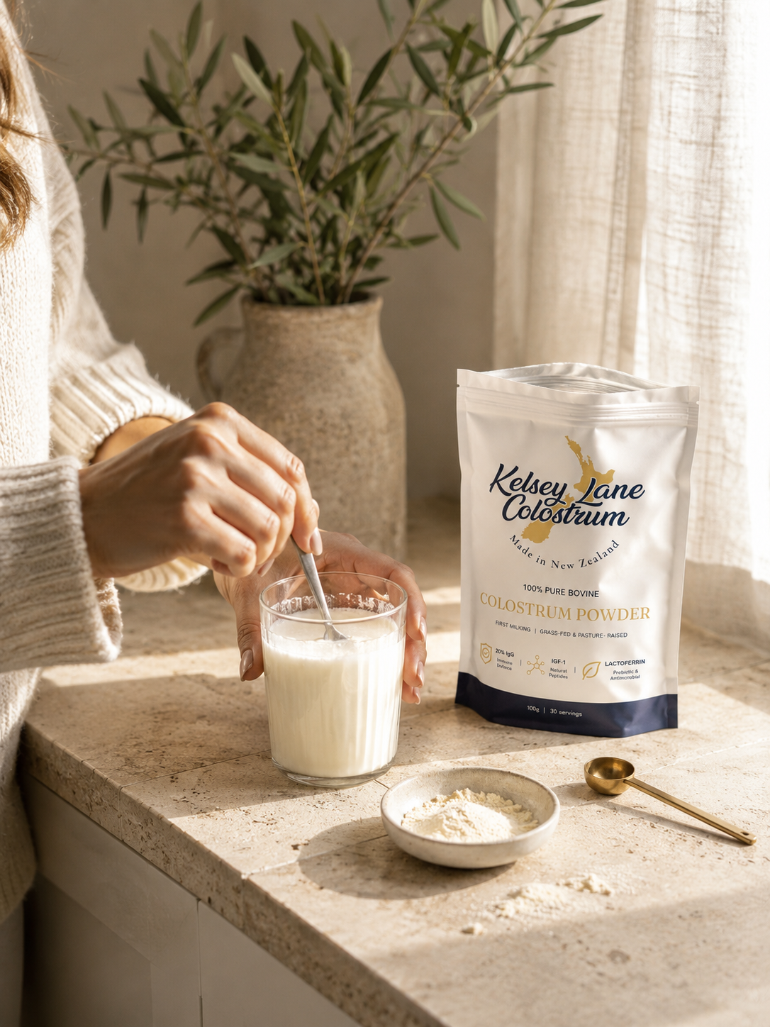 Kelsey Lane Premium Bovine Colostrum | 100% Grass-Fed First Milking Colostrum Powder